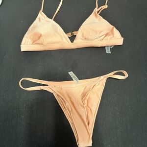Zaful Light Peach Bikini Bottom